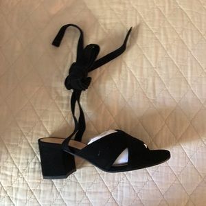 Leather Wrap Heels